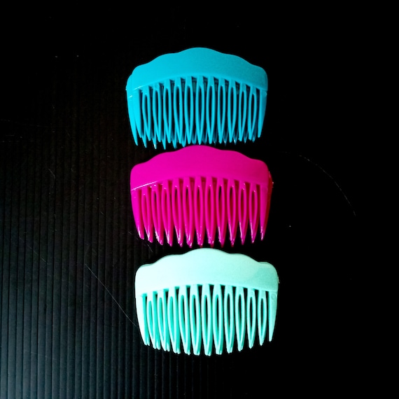 bright multicolor side hair combs made in hong ko… - image 2