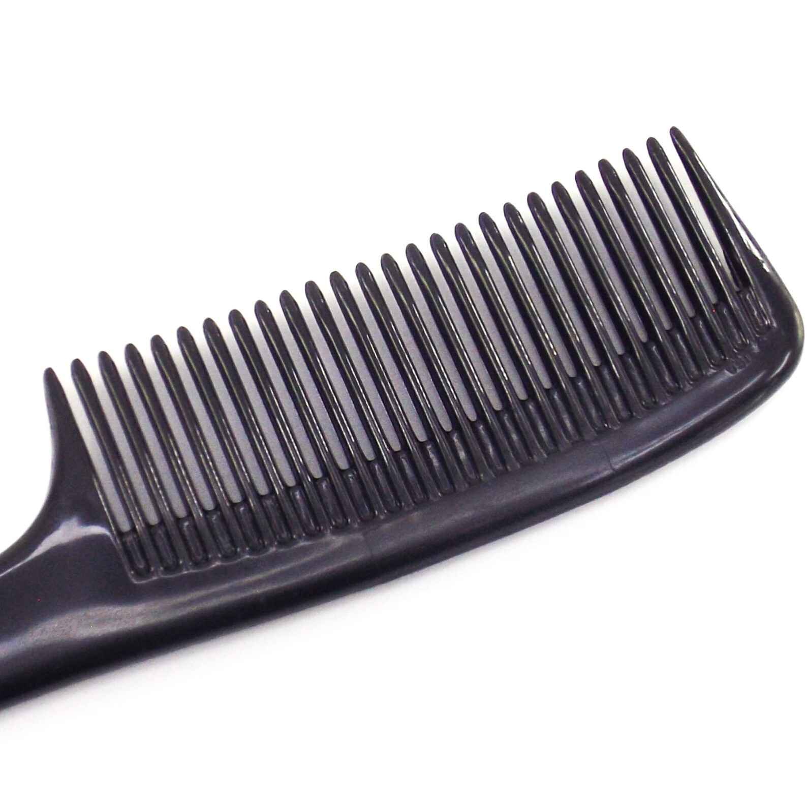 Large Black Plastic Comb NOS Vintage Unbreakable Comb Etsy