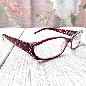 Rectangular Reading Glasses Purple Women&#39;s Readers