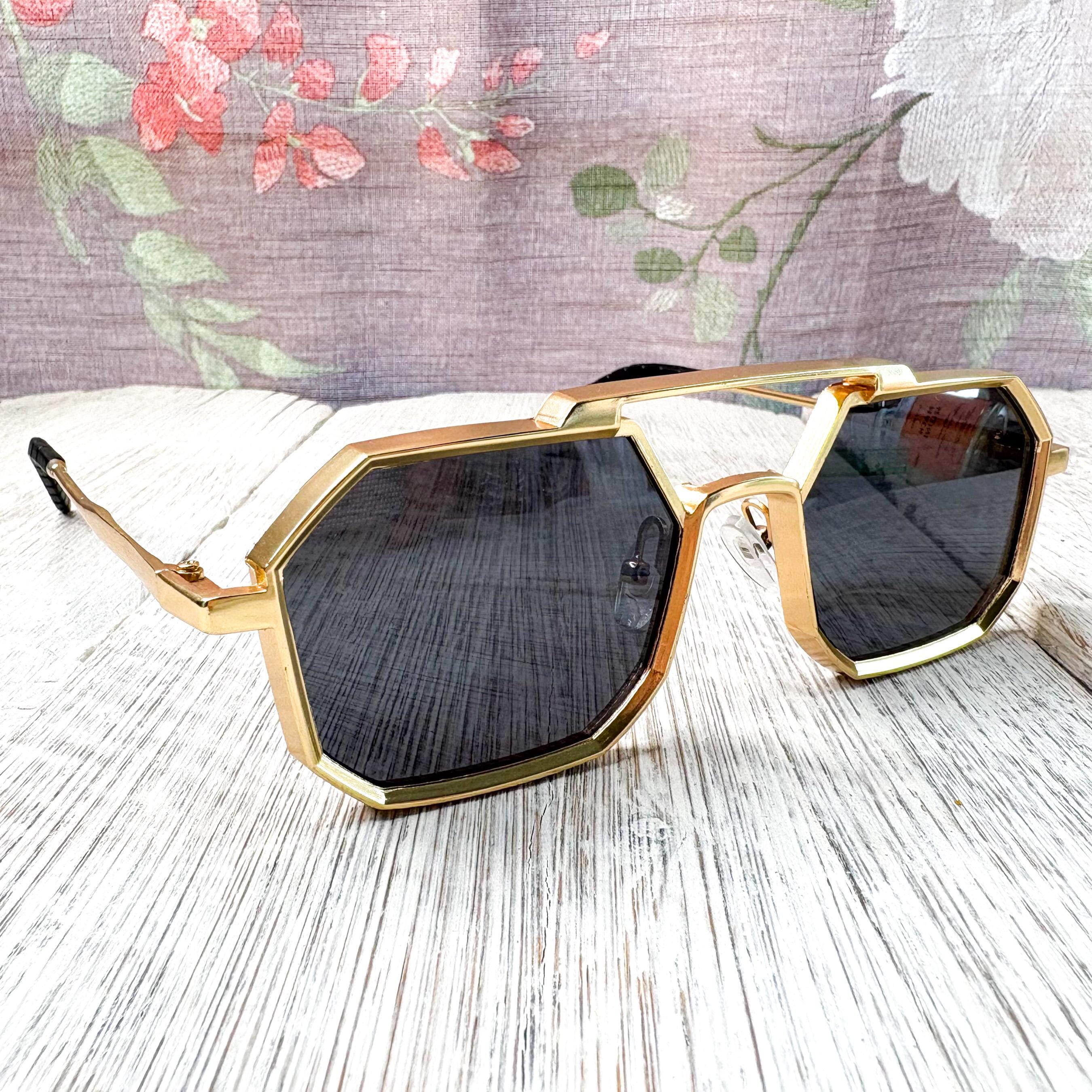 Vintage Oversized Octagon Women’s Sunglasses Amber Women Sunglasses Octagon Shape Fashion #1031￼￼ | eBay main image 4