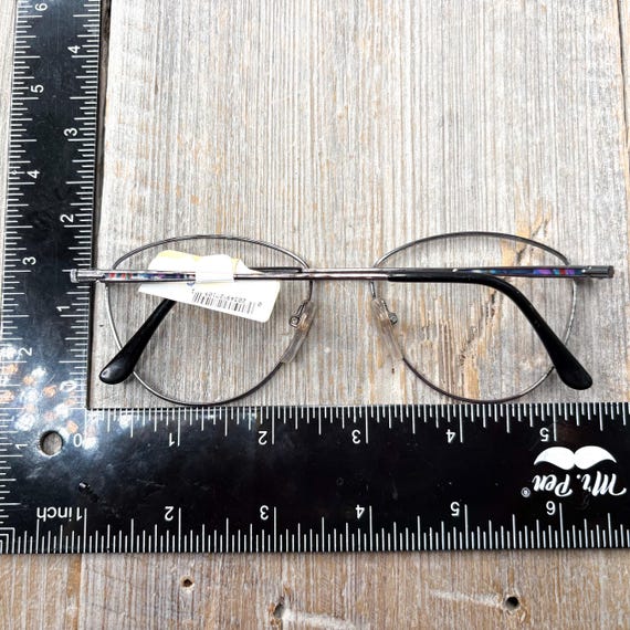 Round Purple Metal Eyeglass Frames: Vintage Deads… - image 5