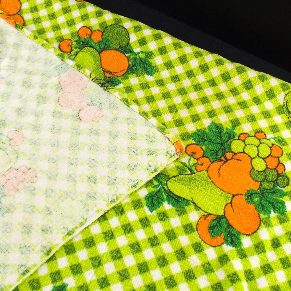 Vintage terry tablecloth rectangle table cloth xl beach towel Etsy