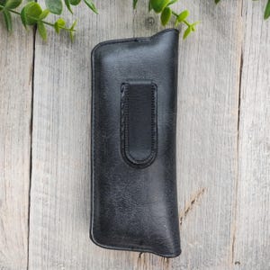 custodia morbida per occhiali tascabile protettiva grigio scuro/nero chiusura a scatto occhiali occhiali da lettura montature piccole occhiali unisex/uomo retrò