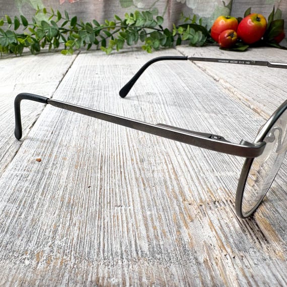 gunmetal black eyeglass frames only - image 2