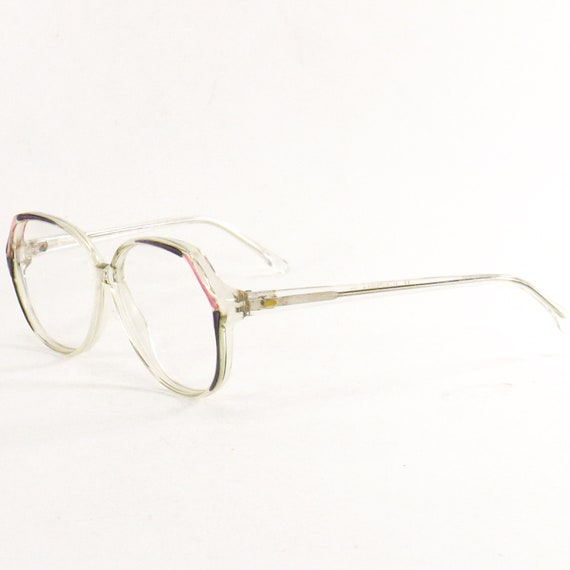 Reverberación ANTES DE CRISTO. yermo Gafas redondas vintage 80s NOS gafas de plástico transparente - Etsy España
