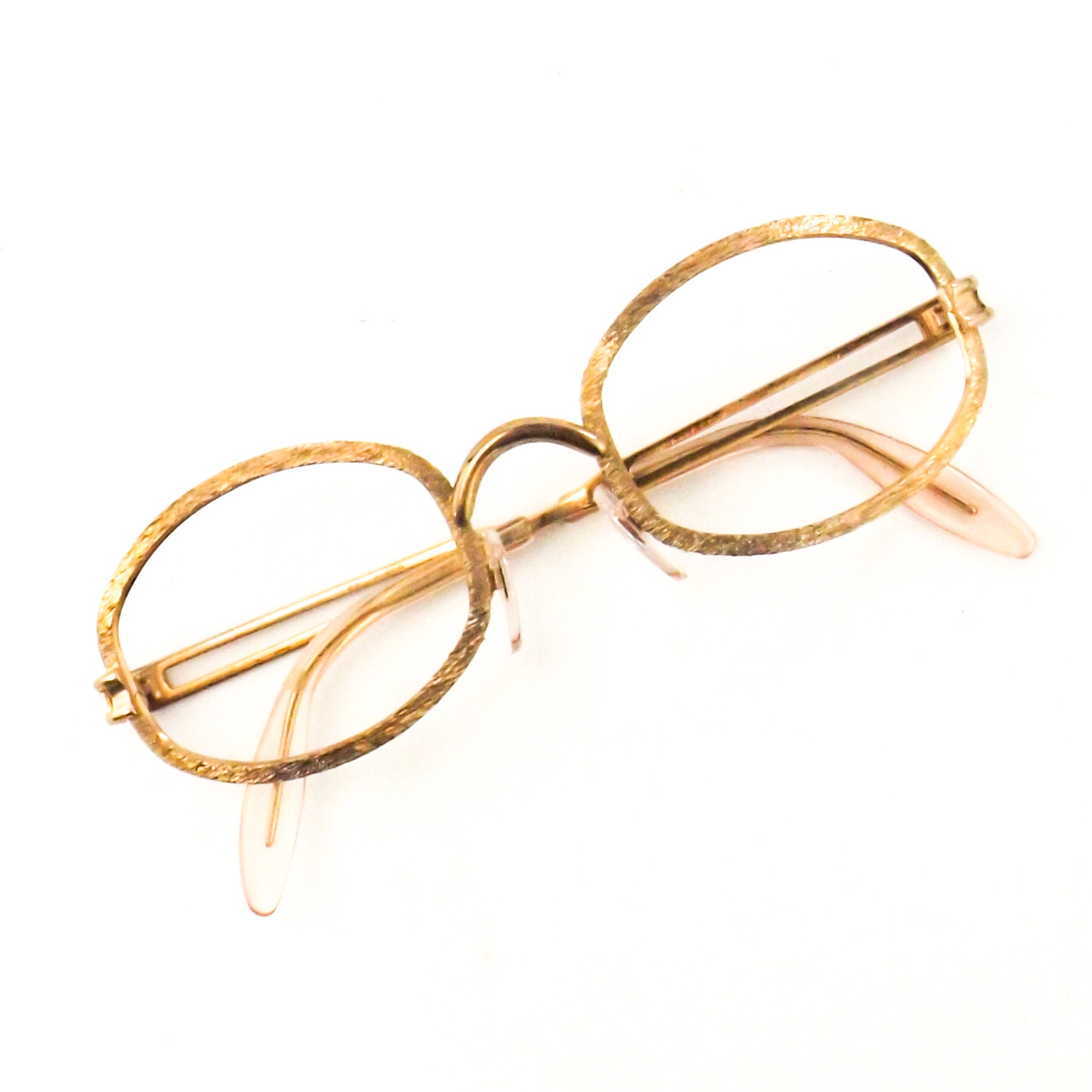 German eyeglasses brushed 12kt gold filled eyeglasses west Etsy