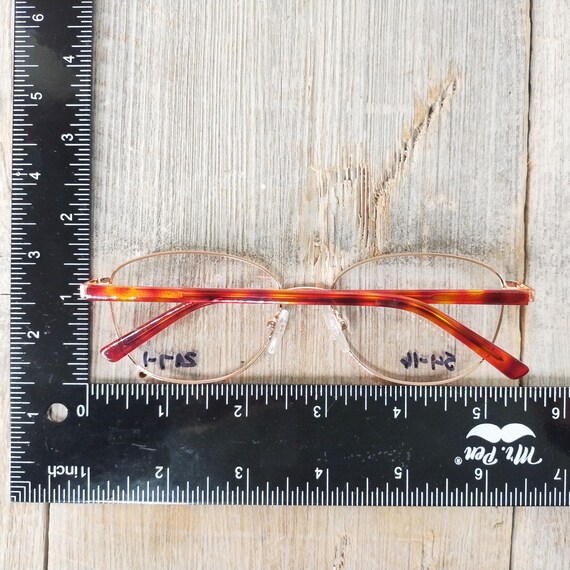 Rose Gold Tortoiseshell Eyeglass Frames: Square M… - image 3