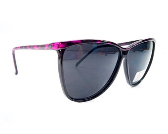 80s cat eye sunglasses black fuchsia vintage sunglasses retro sun glasses 1980s fashion accessories animal print