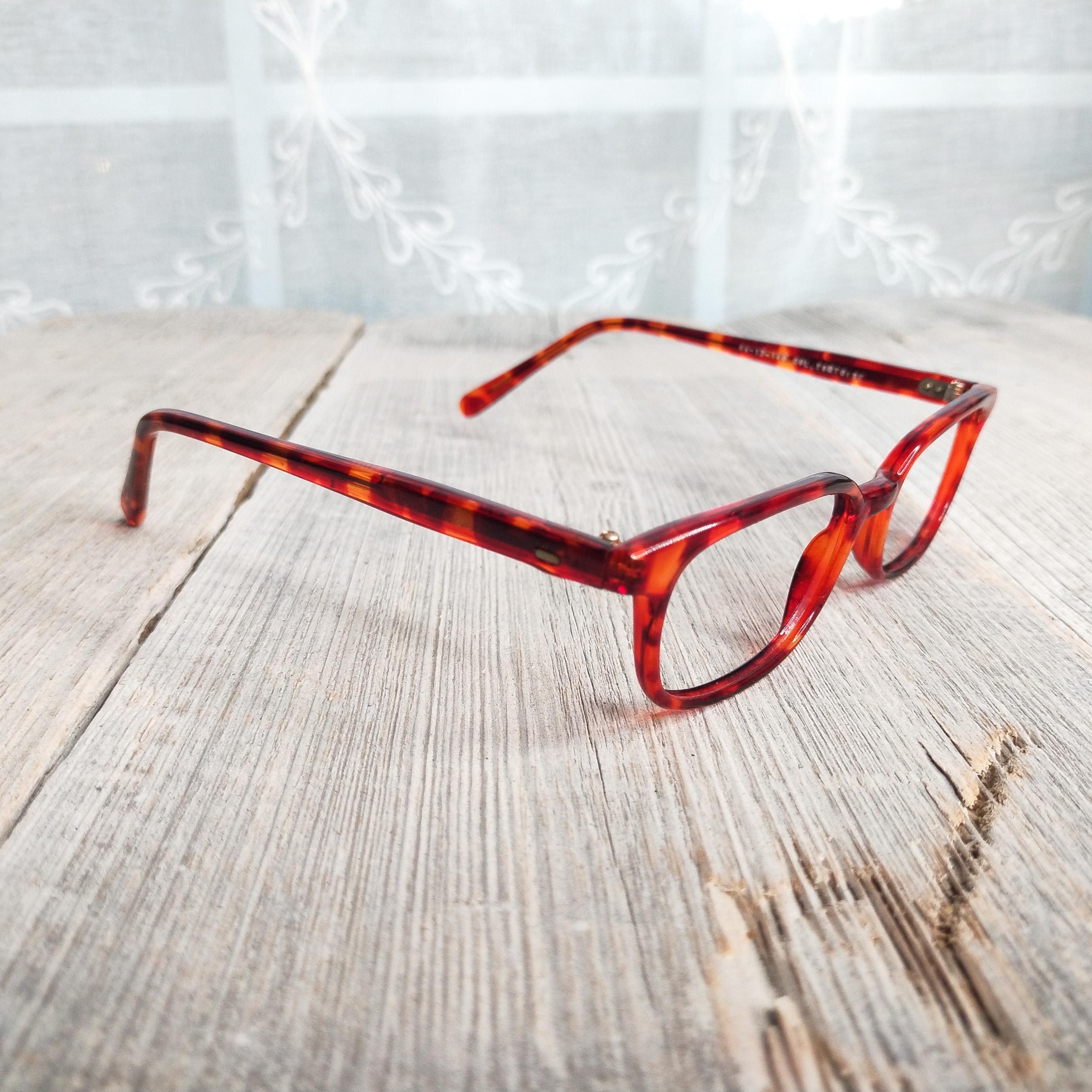 Tortoiseshell Glasses Frames Rectangle Eyeglasses Unisex/men 