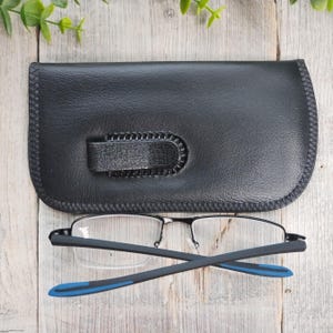pocket protector eyeglasses case black vinyl reading glasses holder soft case accessories eyeglass accessory deadstock vintage unisex/men