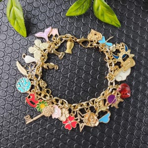personalized charm bracelet | gold charm bracelet | jewelry gift for her boho aesthetic accessories accessory cute stylish trendy girl/teen