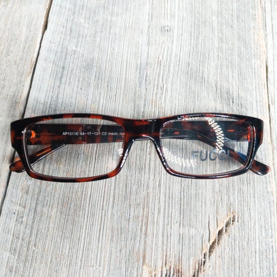 Vintage Fucci Eyeglasses Frames, 90s Tortoise She… - image 4