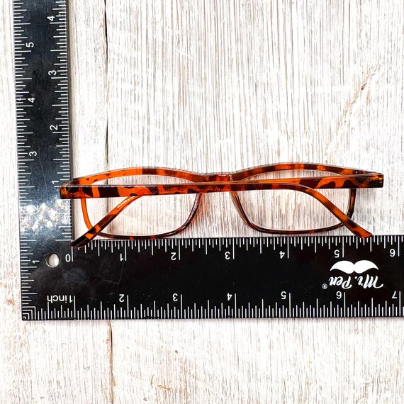Tortoise-Shell Reading Glasses: Rectangular Plast… - image 5