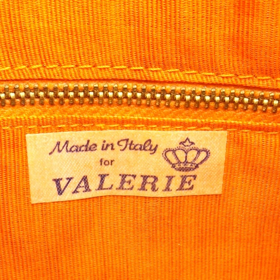 vintage italian envelope purse | orange straw pur… - image 7