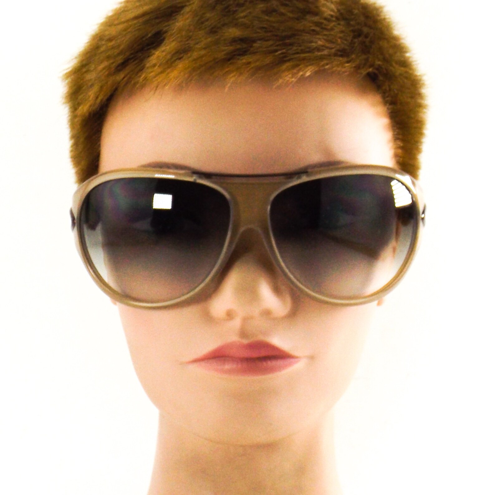 Italian sport sunglasses beige/brown wrap sun glasses NOS 90s Etsy