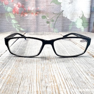 black rectangle reading glasses +0.75 blue light computer glasses unisex/men/women readers eyeglasses