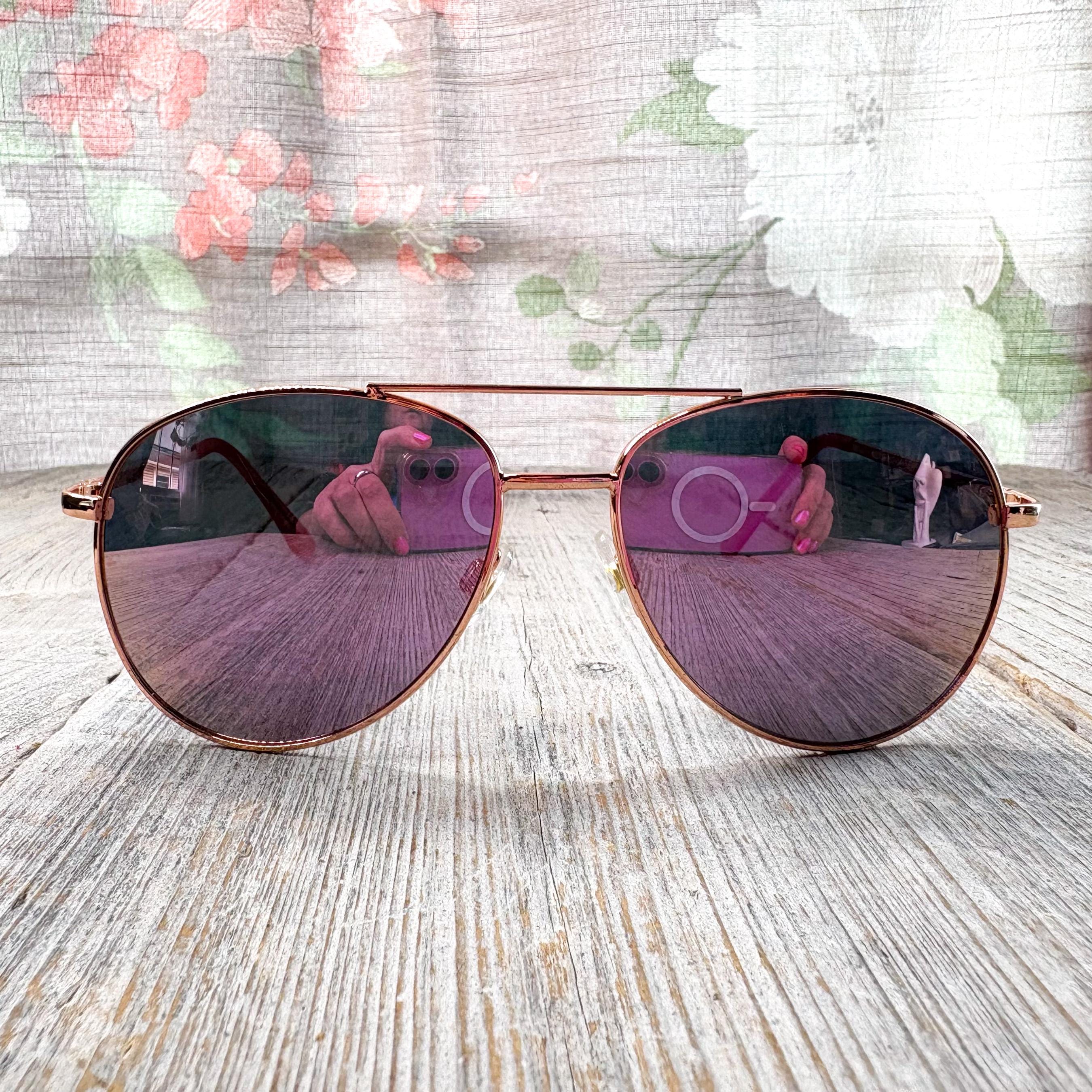 Aviator Sunglasses Rose Gold Lens Sunglasses Rose Gold Aviator