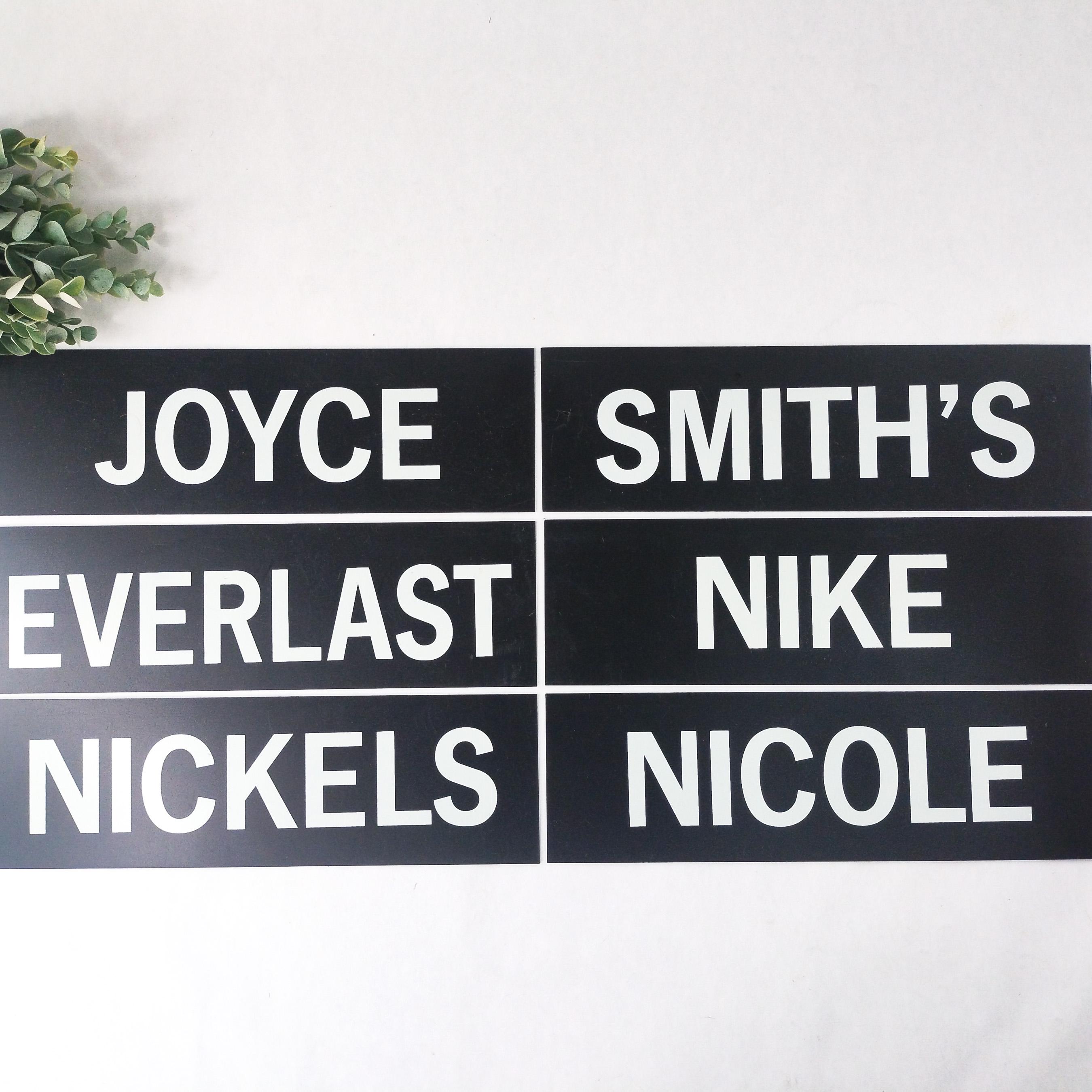 NIKE ディスプレイ看板 VTG Y2K Nike Store Display METAL Sign Advertising Black