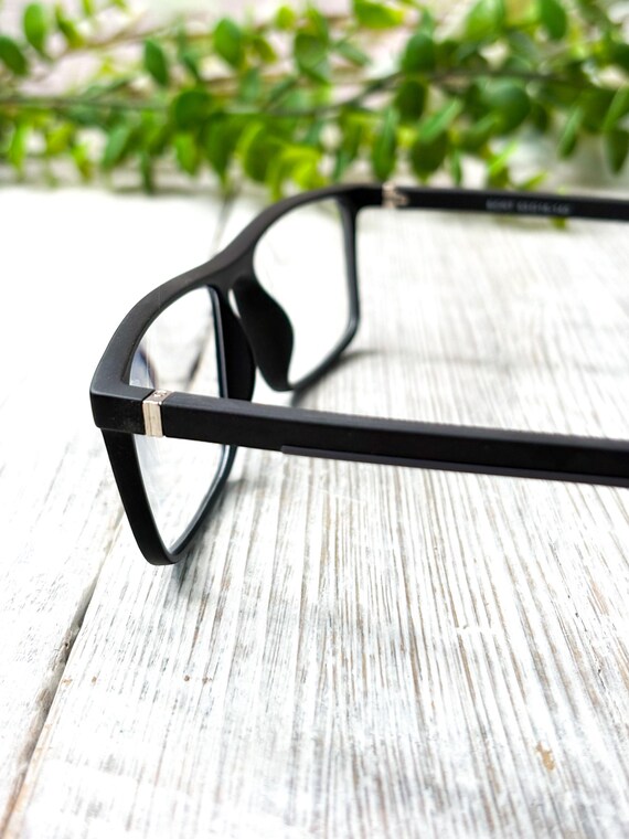 Rectangular Matte Black Reading Glasses +1.50: 53… - image 4