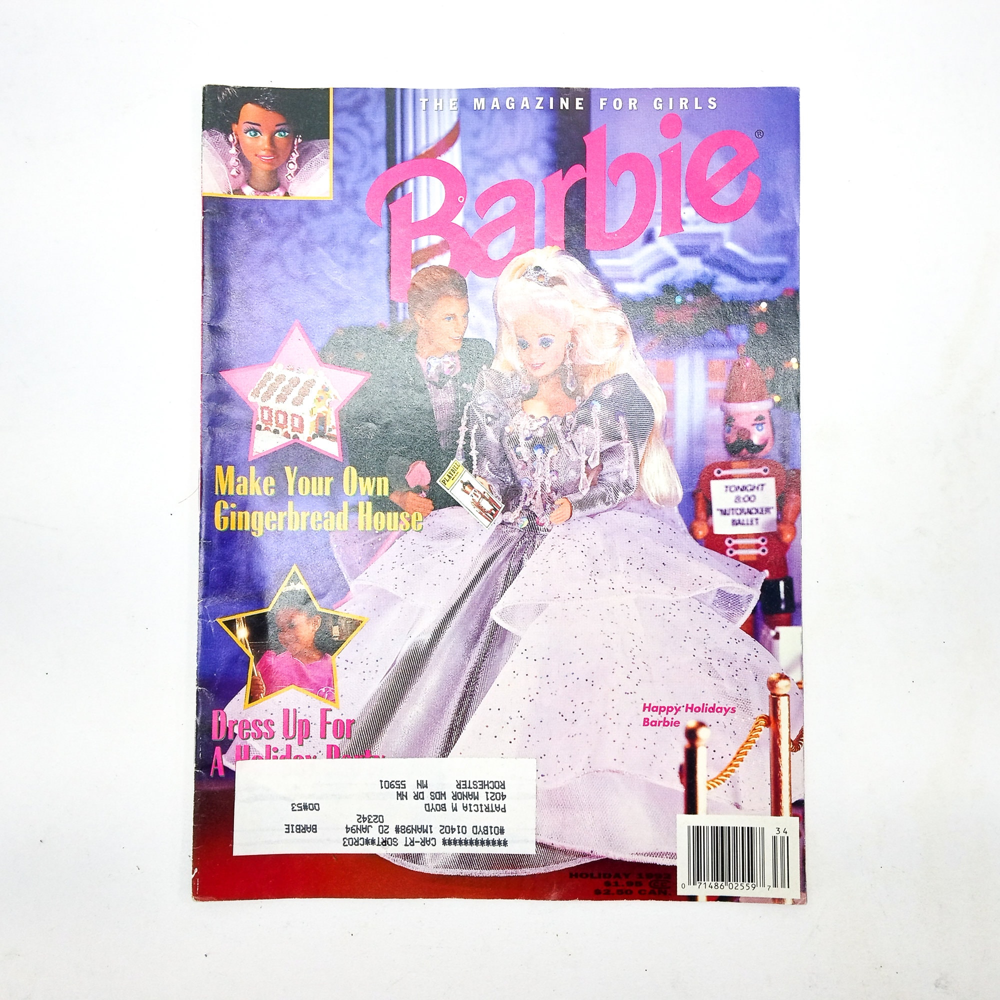 Revista barbie vintage número de vacaciones 1992 invierno
