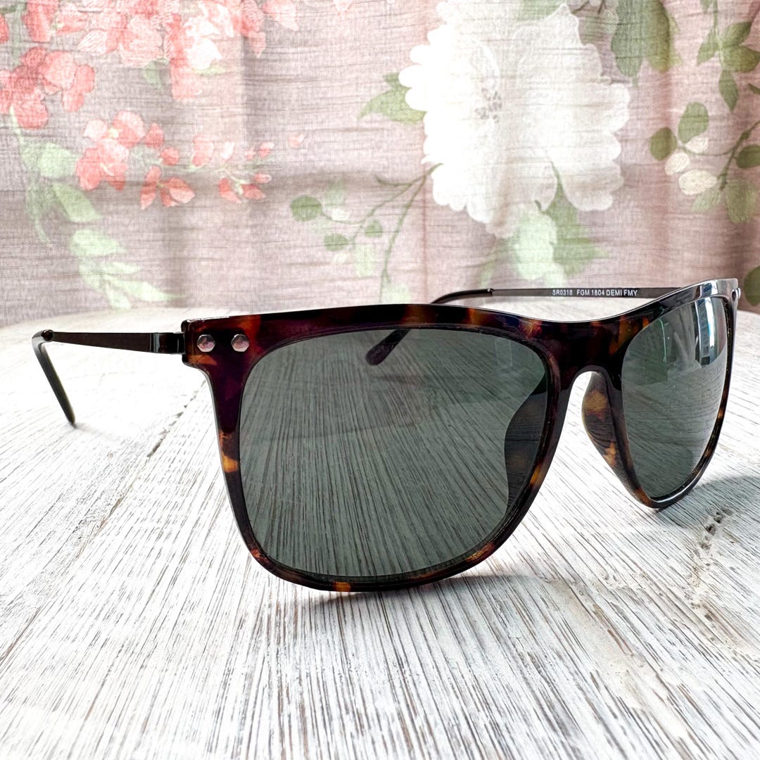 Square Sunglasses, Brown Tortoise-shell/black, Unisex/men  display picture 1