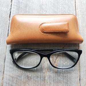custodia protettiva tascabile per occhiali cammello marrone similpelle custodia rigida portaocchiali accessori per occhiali accessorio per occhiali da sole scorte morte