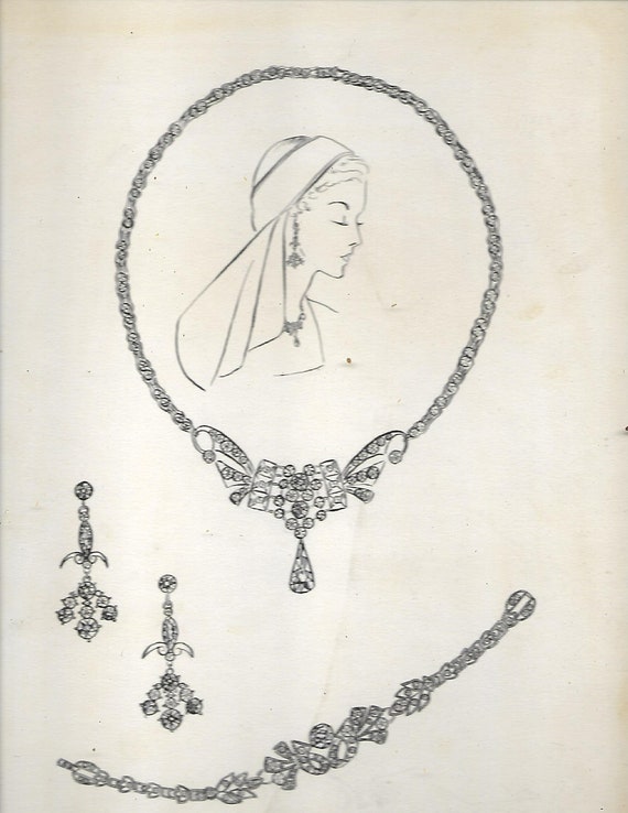 Jewellery store drawing easy