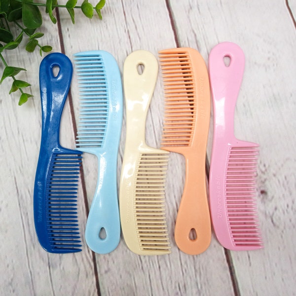 vintage plastic comb unbreakable pocket comb 1pc