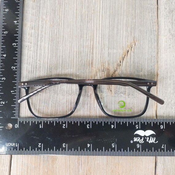 squared black eyeglass frames deadstock vintage u… - image 3