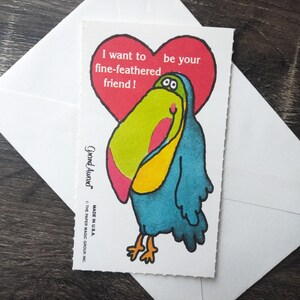 carte de saint valentin toucan oiseau carte de voeux zoo animal jungle coeur rouge ami/collègue/hommes/femmes/ado/enfant/enfants/petite amie/petit ami