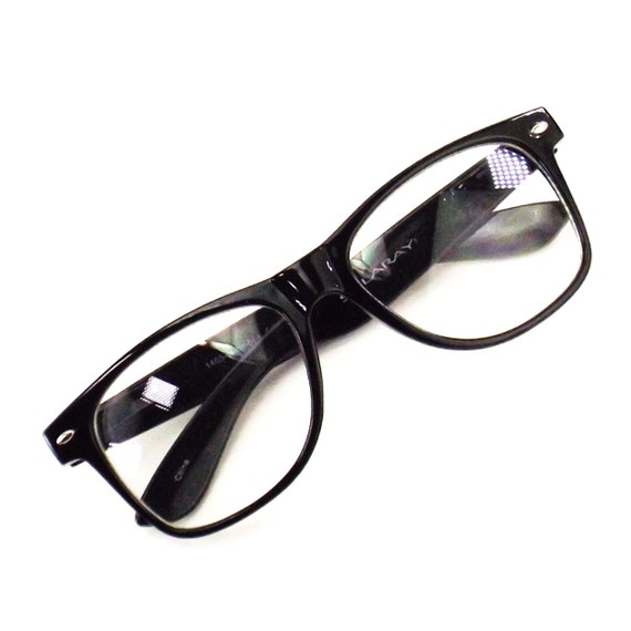 Vintage NOS occhiali lenti trasparenti / occhiali hipster oversize / anni  '90 2000 y2k accessori moda uomo donna / occhiali finti -  Italia