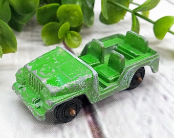 vintage tootsietoy military jeep green room decor retro aesthetic