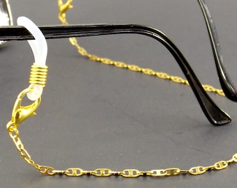 gold eyeglass chain men or women| sunglasses chain holder | necklace for glasses | face mask lanyard chain