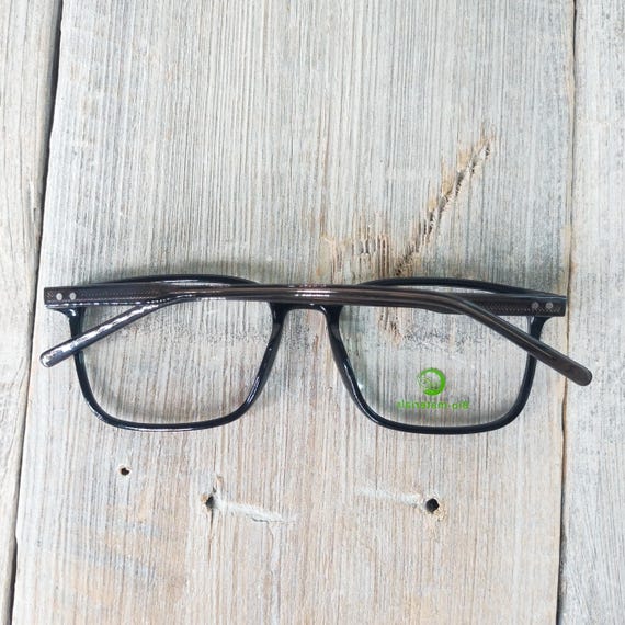 squared black eyeglass frames deadstock vintage u… - image 5