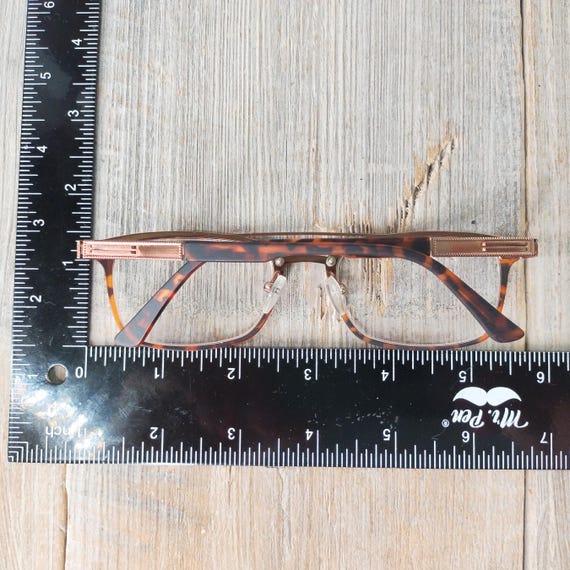 Flat Top Aviator Eyeglass Frames: Tortoiseshell B… - image 3