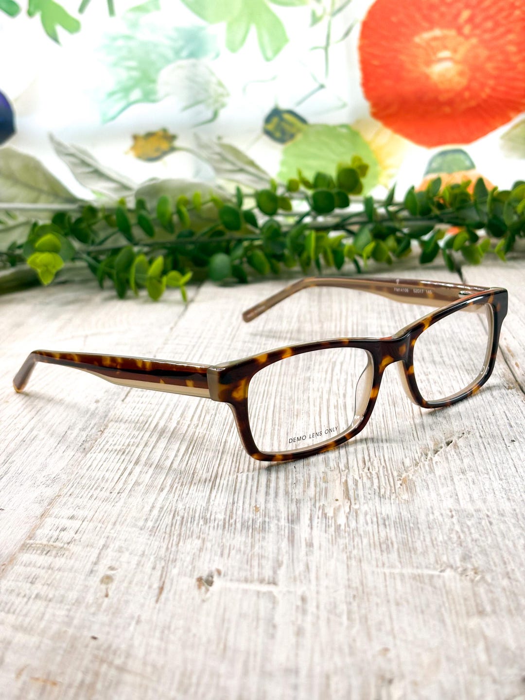 Square Brown Tortoise-shell Eyeglass Frames: 52[]17-145 - Etsy