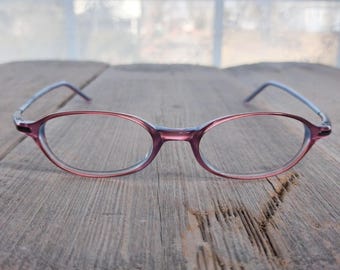 90s Petite/Kids Oval Eyeglass Frames: Light Purple Deadstock Glasses