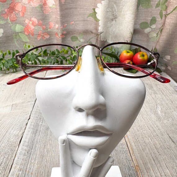 Vintage Copper Round Eyeglass Frames: 1990s Unise… - image 4
