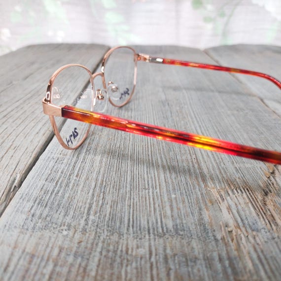Rose Gold Tortoiseshell Eyeglass Frames: Square M… - image 7