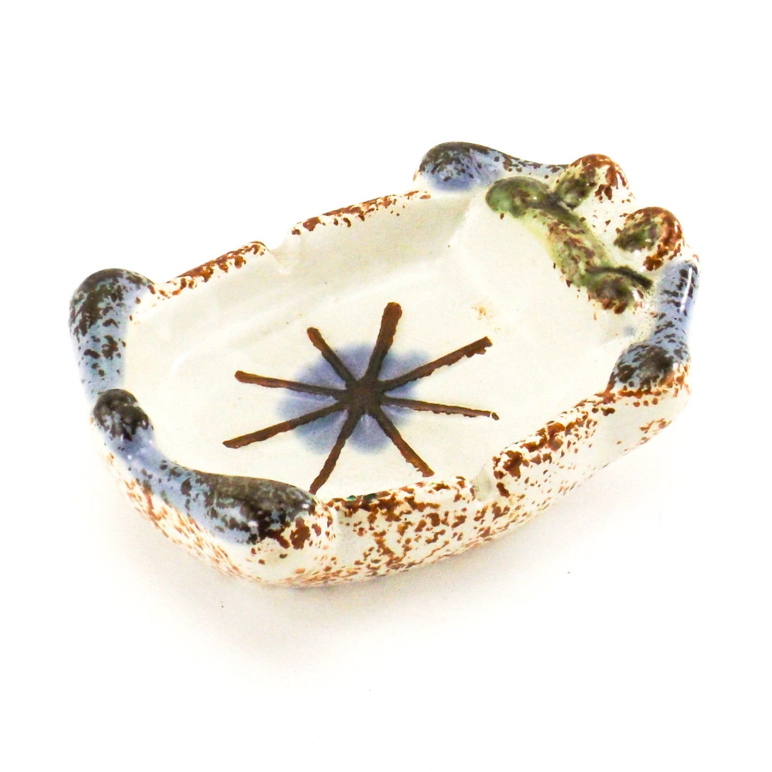 Mid century modern ashtray ceramic frog ashtray vintage 70s Etsy