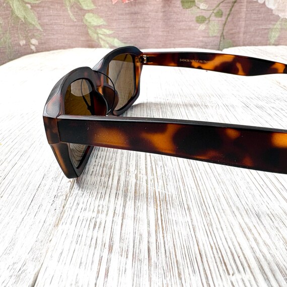 Rectangle Sunglasses: Dark Brown Tortoise-Shell - image 3