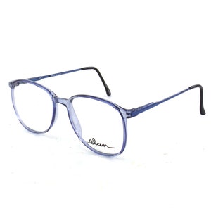 vintage 80s NOS eyeglasses oversize round eye glasses clear blue eyeglasses hipster eyeglasses for men or women eyewear image 2