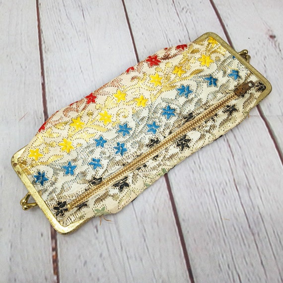 black multi brocade eyeglasses case vintage eyegl… - image 10