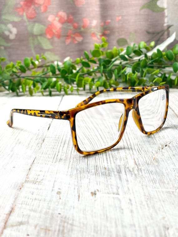 Square Tortoise-Shell Reading Glasses - image 1