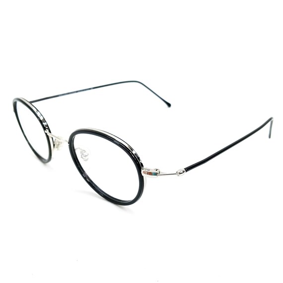 90s large round eyeglasses vintage eye glasses bl… - image 3