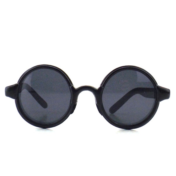 black round circle sunglasses | vintage 80s sun glasses