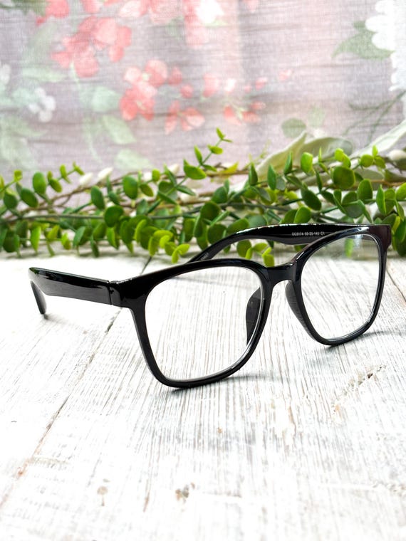 Black Square Reading Glasses: Assorted Magnificat… - image 1