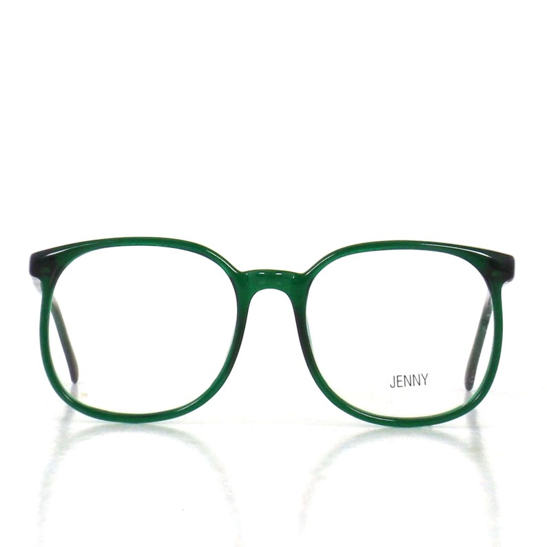 Round emerald green eyeglasses plastic frame eye glasses Etsy