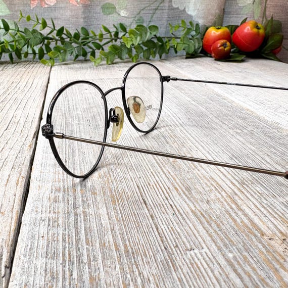 Vintage Round Eyeglass Frames: Tortoise Bronze, U… - image 3