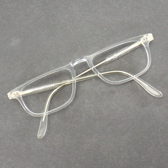 vintage crystal clear reading eye glasses plastic… - image 7